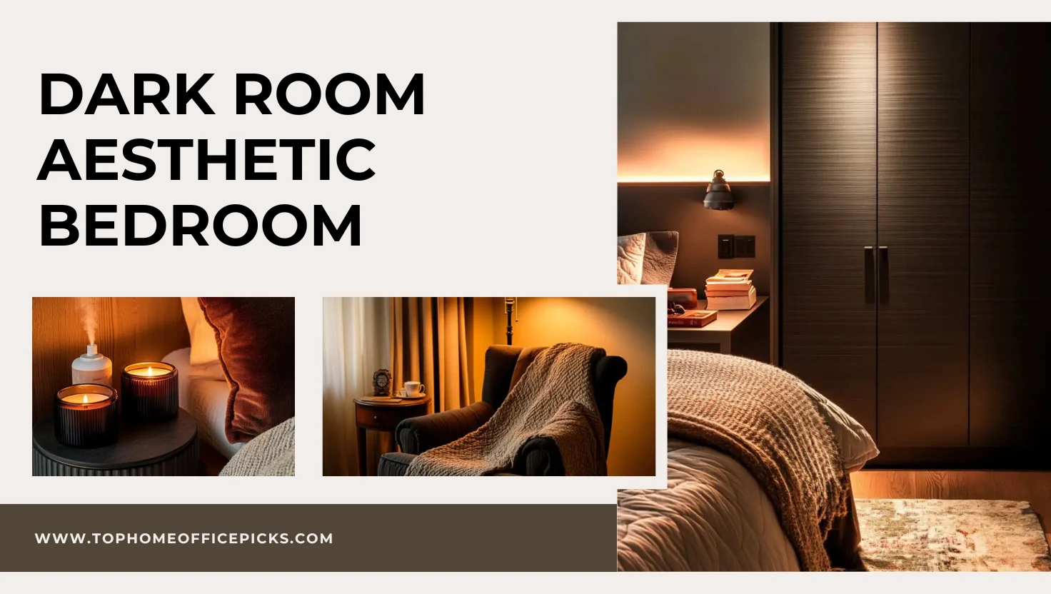 dark room aesthetic bedroom