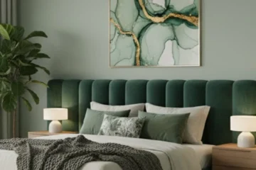 modern green bedroom ideas