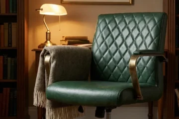 vegan leather desk chair