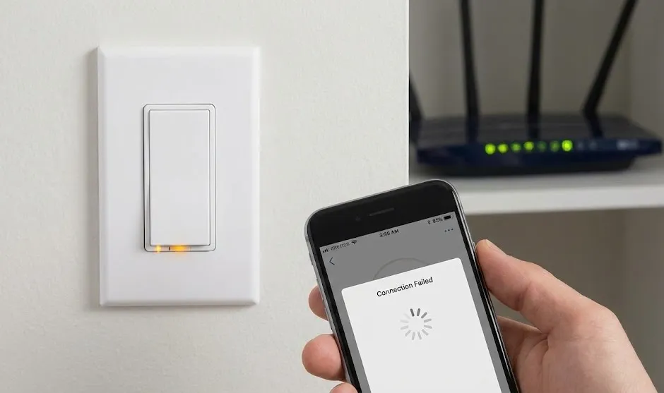 smart switch is not connecting to Wi-Fi