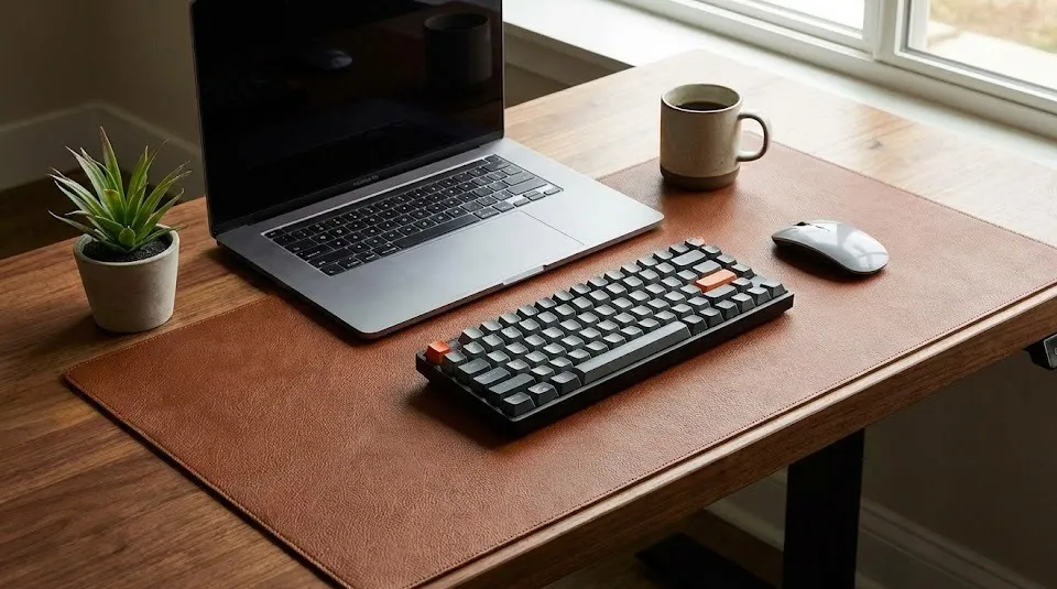best vegan leather desk mat