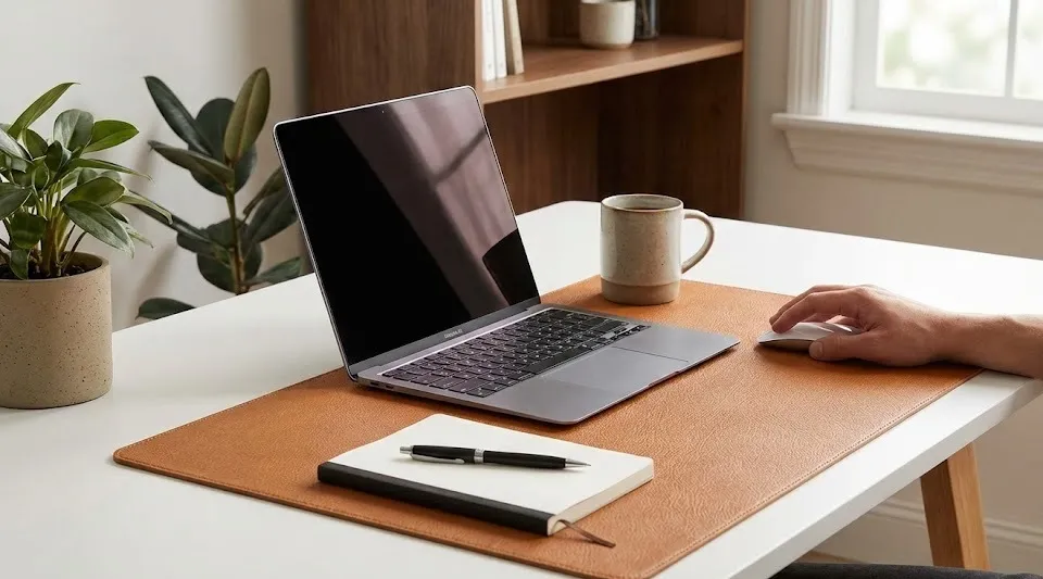 vegan leather desk pad