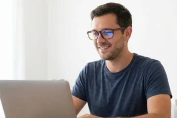Blue light blocking glasses for men
