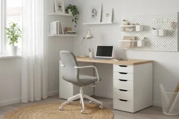 budget friendly home office decor IKEA