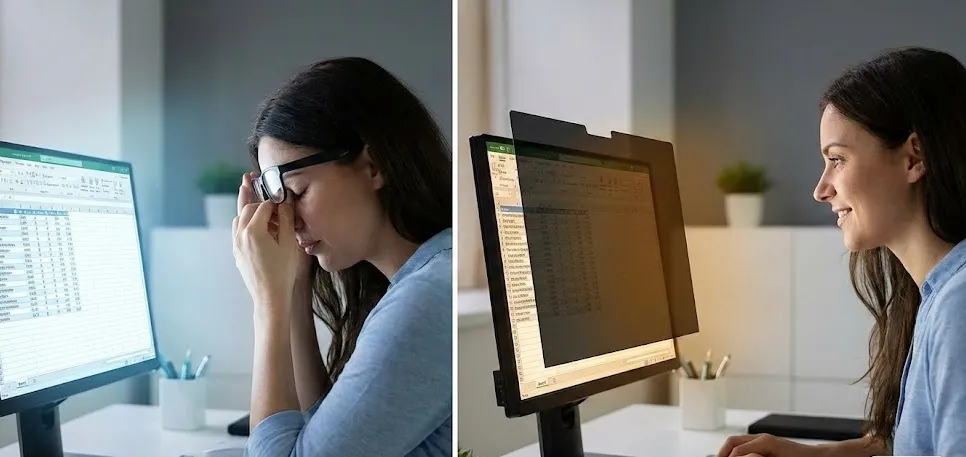 eye protection computer screen cover