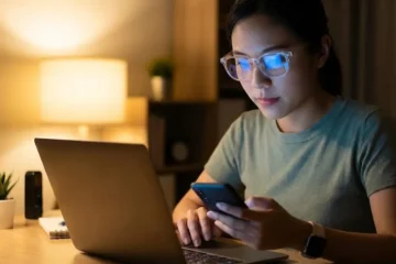 eye protection glass for mobile and computer