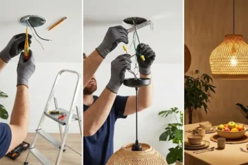how to hang a hanging lamp