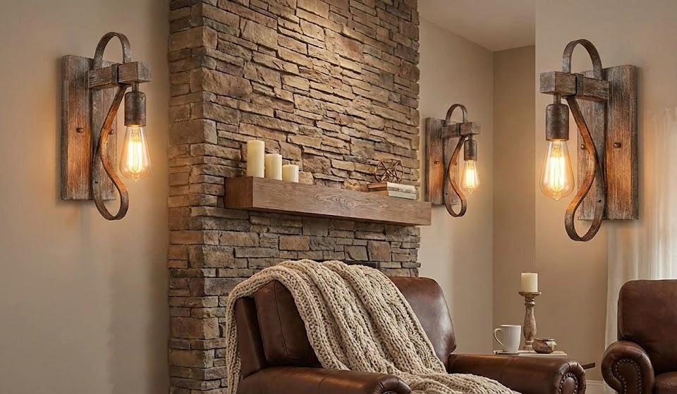 rustic wall light sconces