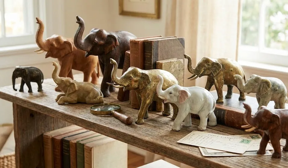 vintage elephant figurines