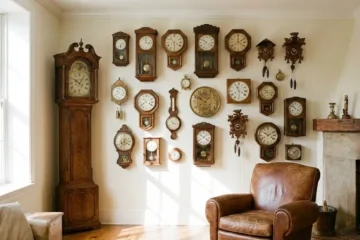 vintage wall clocks for living room