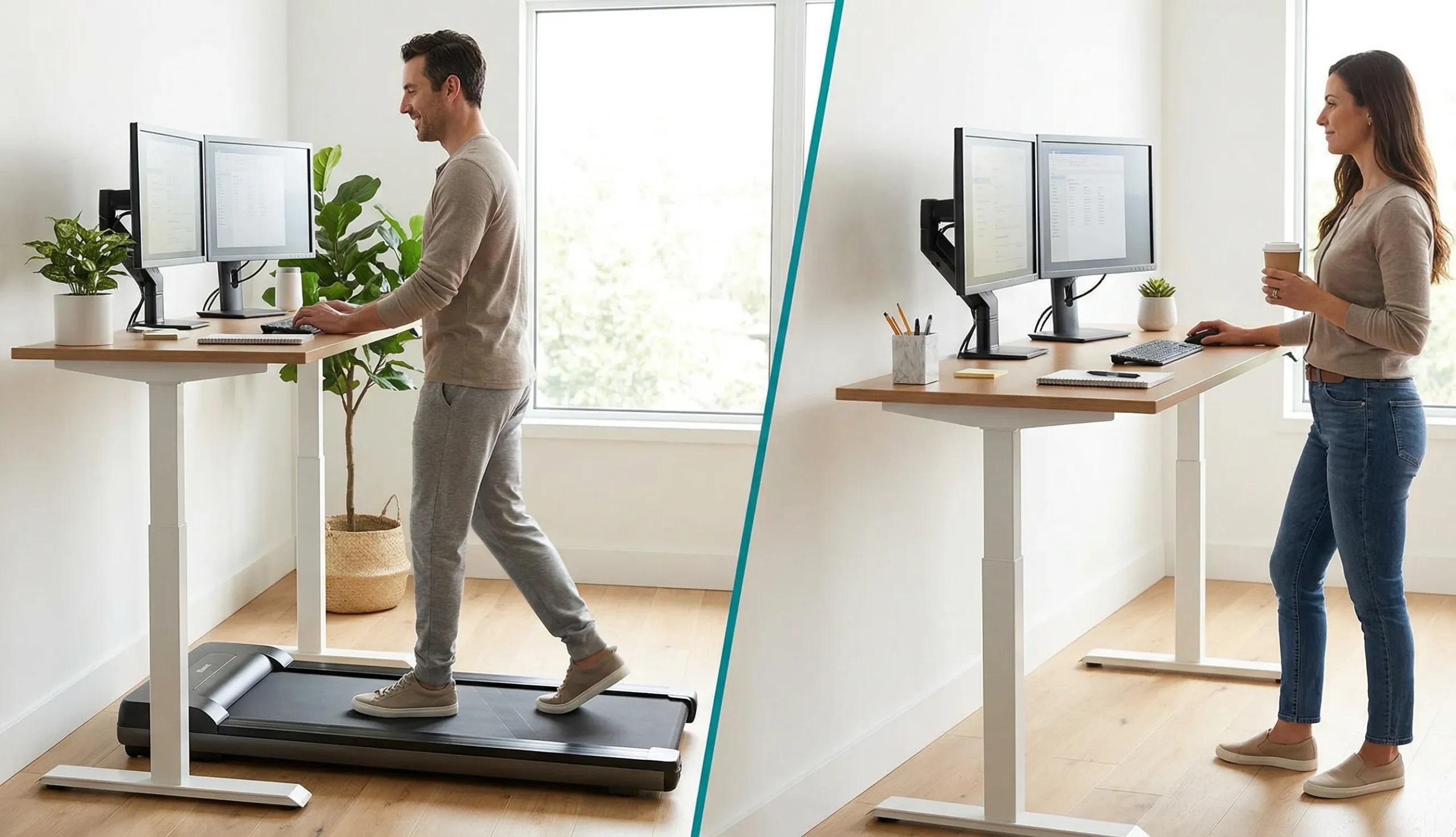 Under desk treadmill vs standing desk
